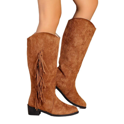 Retro Cowboy Boots Women's Shoes