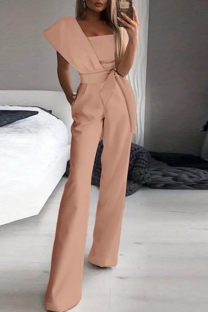 Elegant jumpsuit Chia, pink