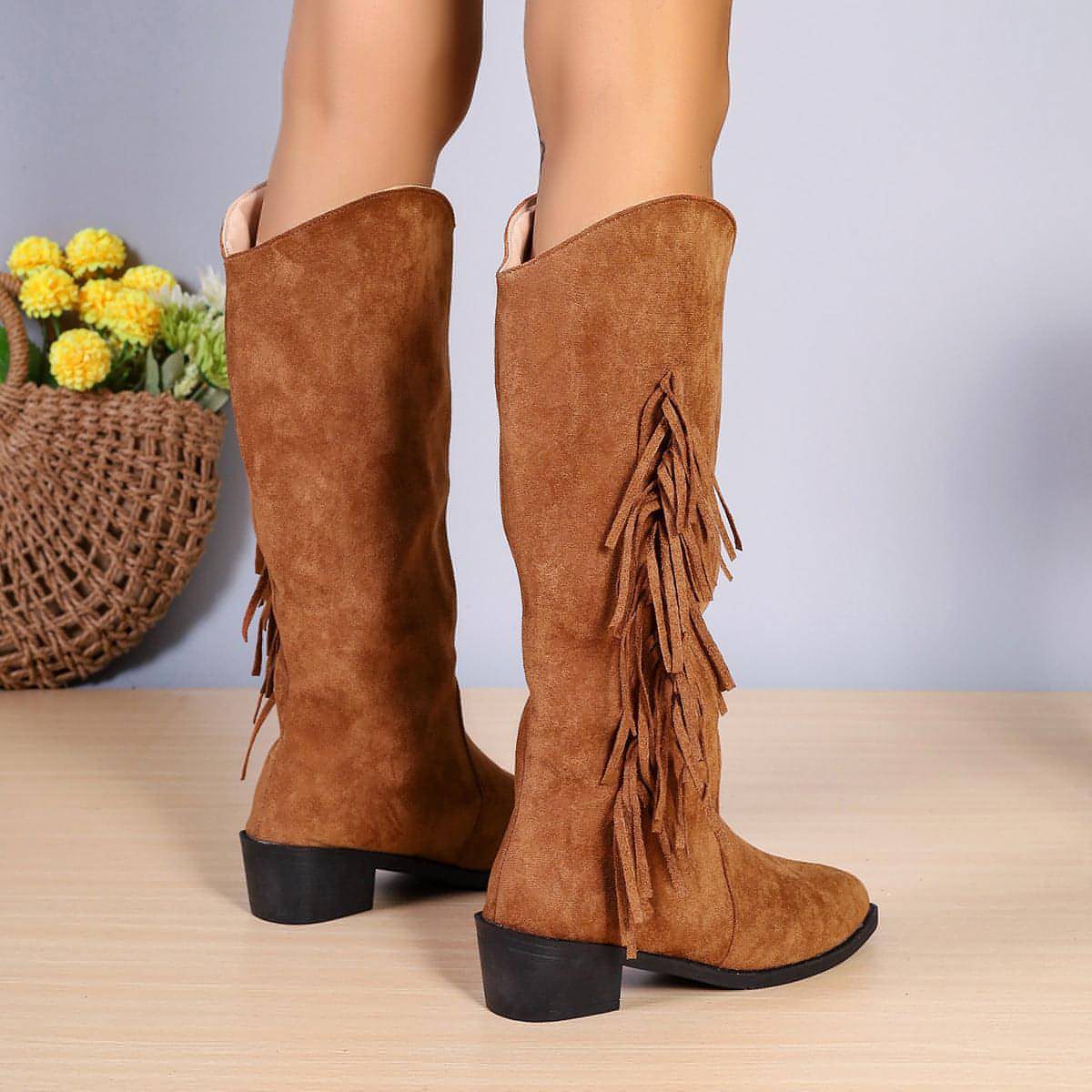 Retro Cowboy Boots Women's Shoes