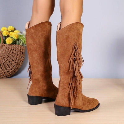 Retro Cowboy Boots Women's Shoes