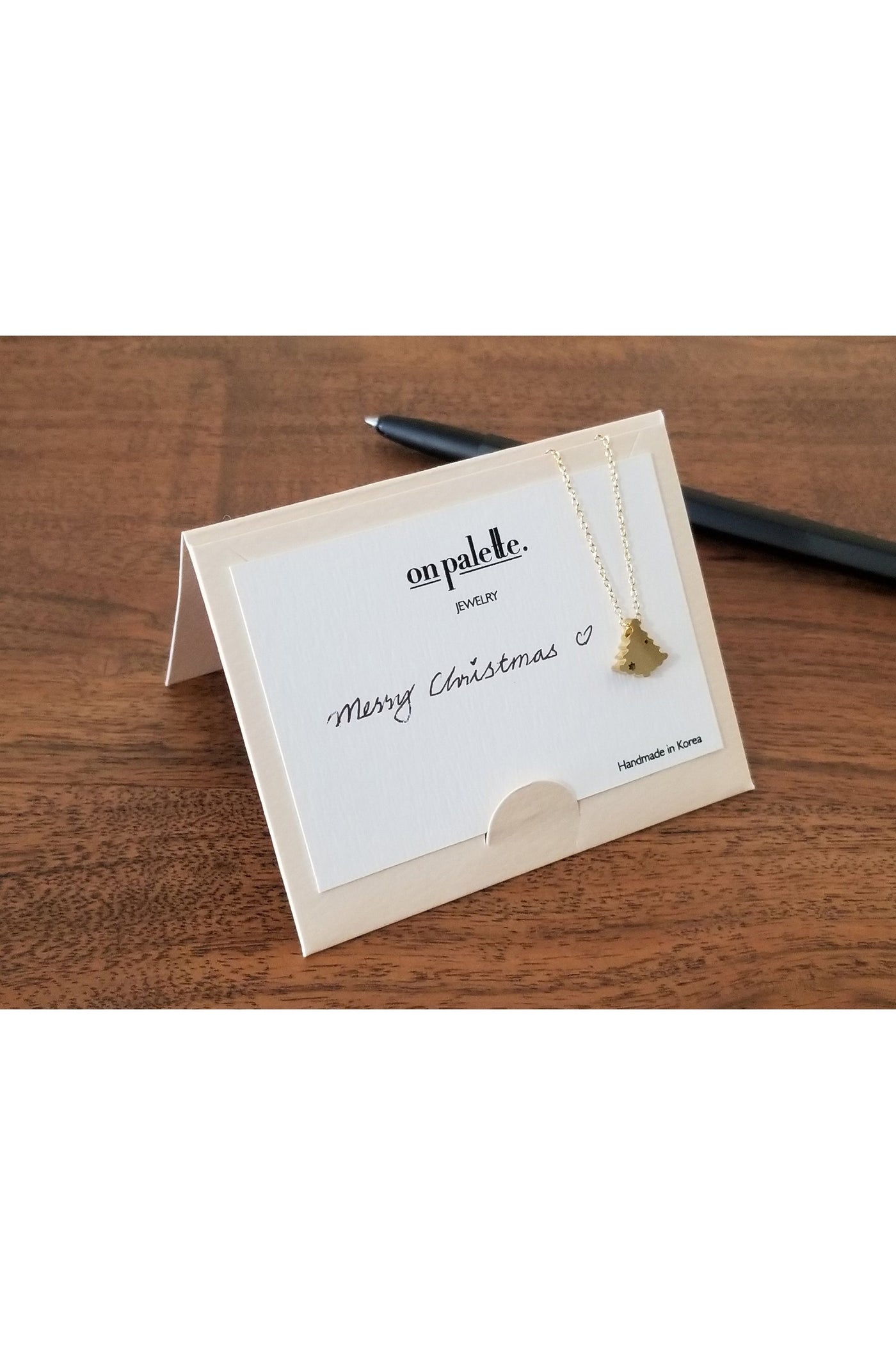 14K Gold Dipped V Shape Stone Pendant Necklaces By DOBBI