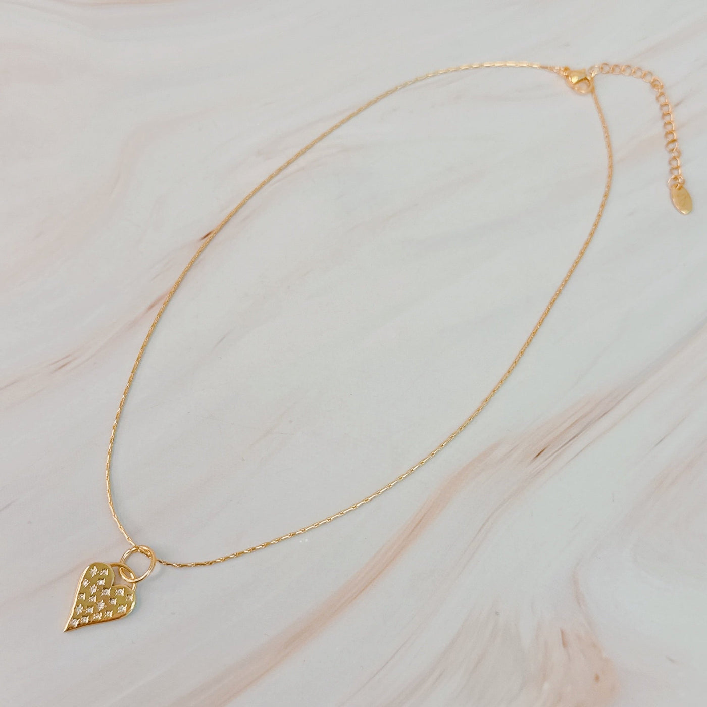 Stars Throw Heart Necklace